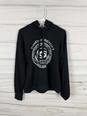 Bebe Sport Collegiate Logo Pullover Hoodie